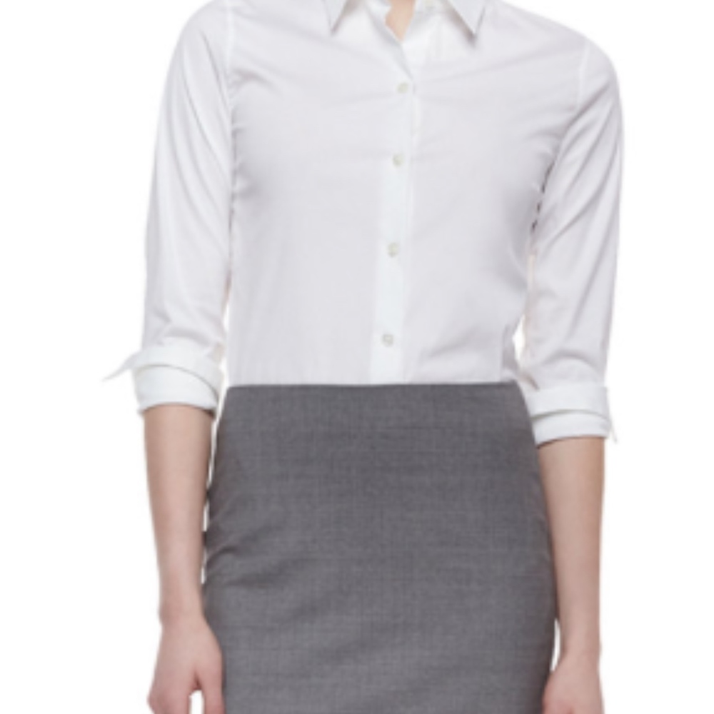 Theory Womens Tenia Long Sleeve Button Down Shirt